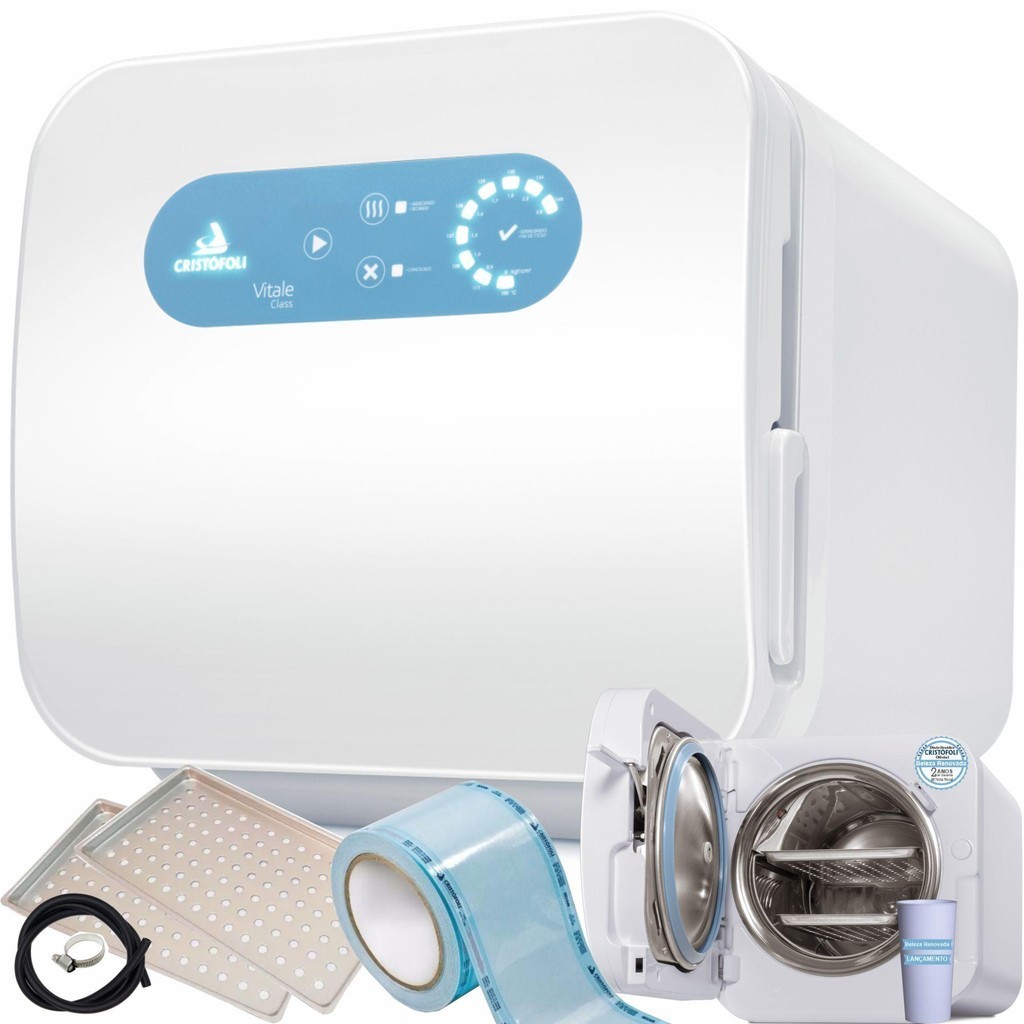 Autoclave Cristofoli Vitale 12 Litros + Embalagem Tubular