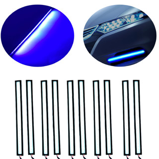 Kit 10 Barras Led Drl Farol Auxiliar Carro Longa 17cm Azul em Oferta na Shopee