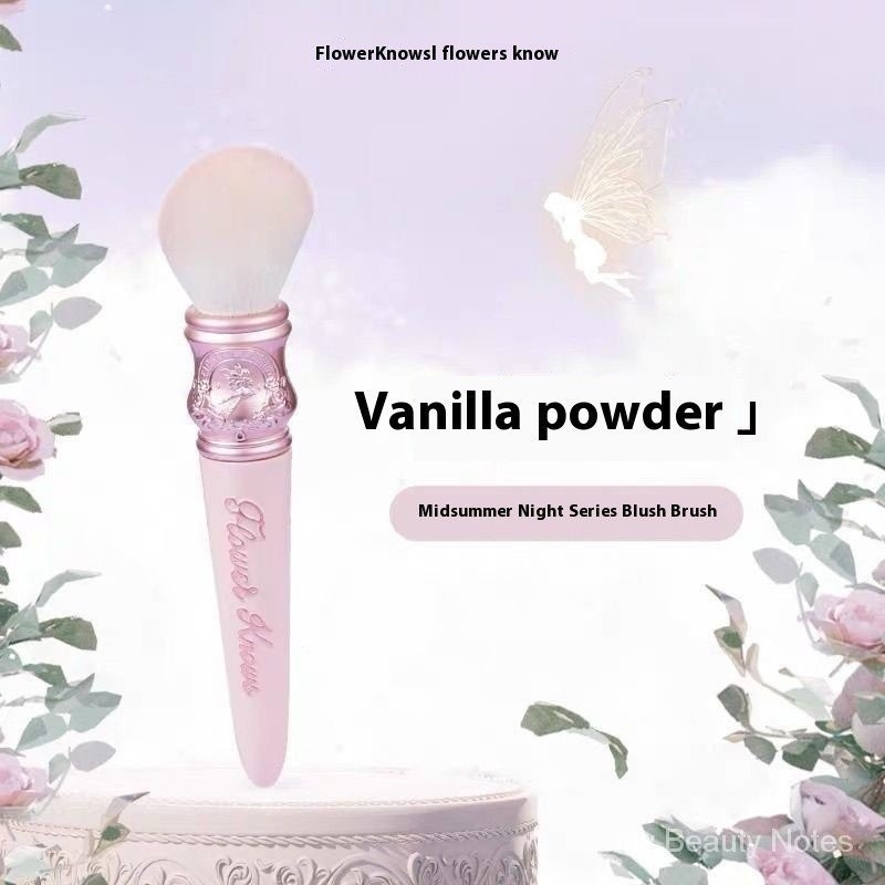 FLOWER KNOWS  Midsummer Night Series Blush Brush Wool Evenly Applied Powder Brush Is Skin-friendly and Easy to Color Face Makeup Brush ZLLK