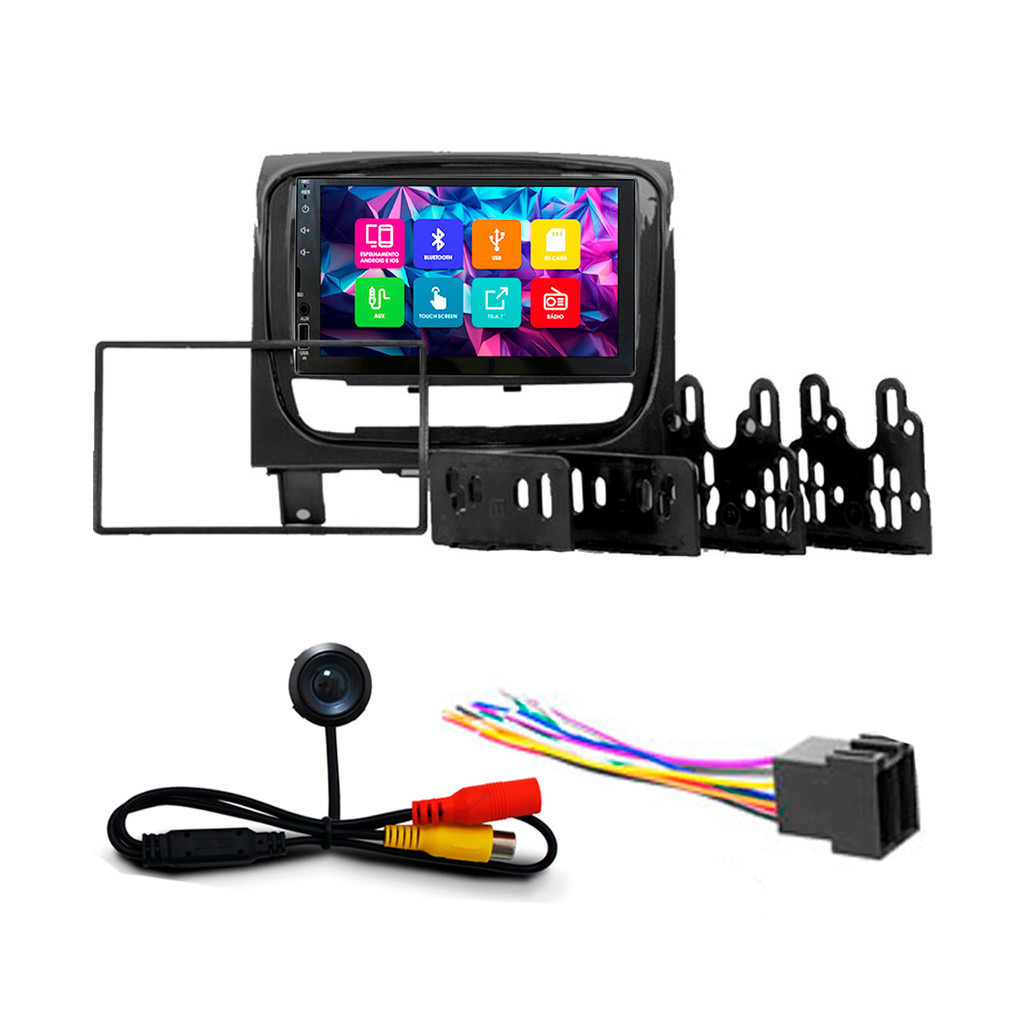 Kit Multimidia 7 Pol Palio Weekend Adventure Attractive Trekking Strada 2013 A 20 Siena EL 12 A 14 Espelhamento Grafite em Oferta na Shopee