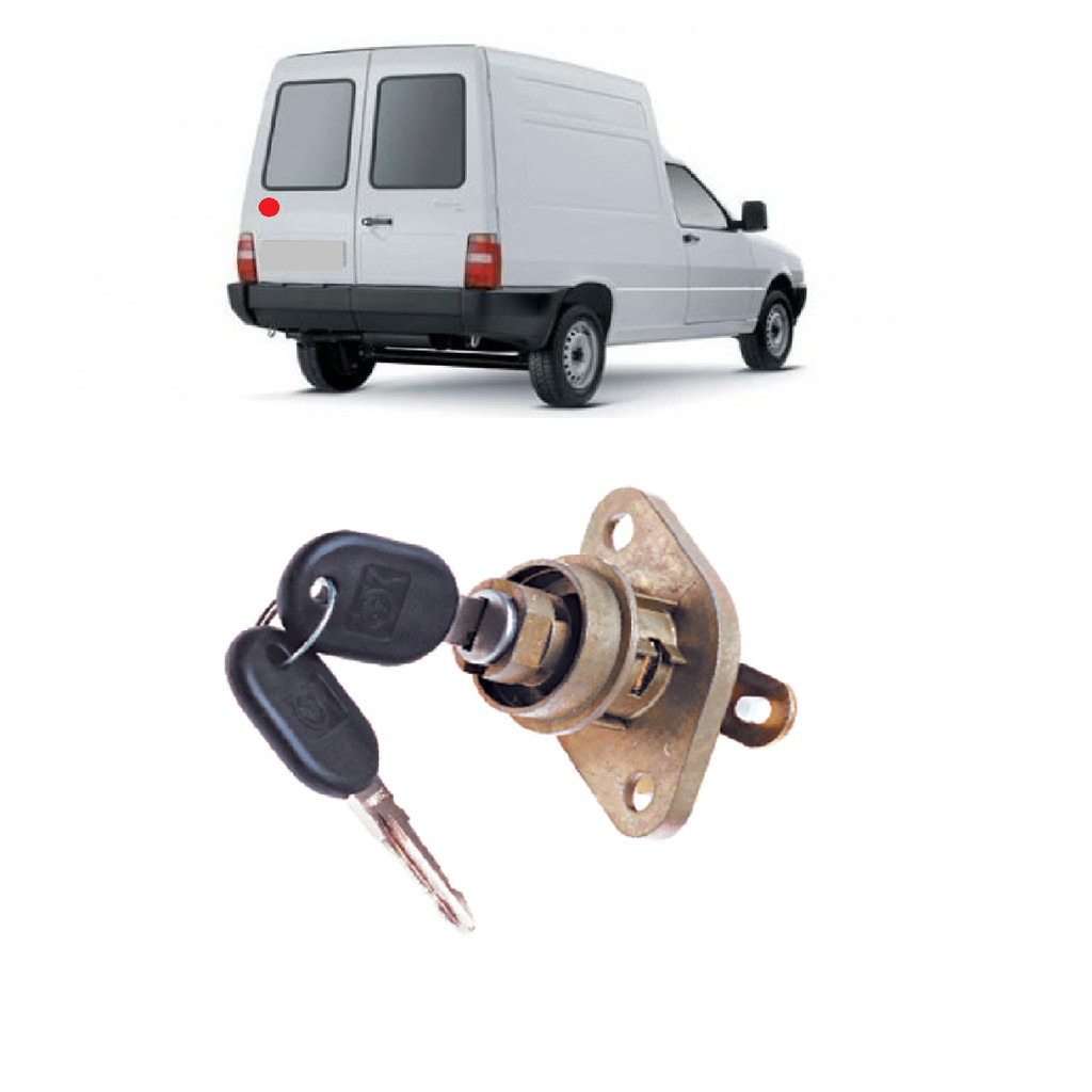 Cilindro Porta Traseira Bau Fiorino 1988 A 2004 Com Chaves