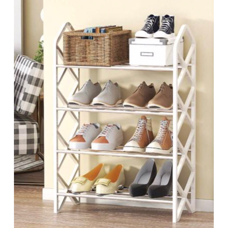 Sapateira Porta Sapato Premium Desmontavel Organizador Multiuso 8 Pares / 4 Andares Sapateira
