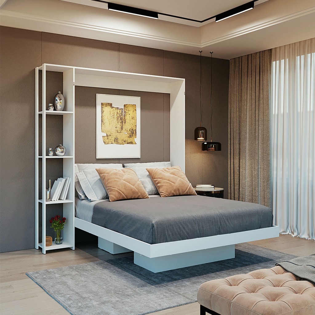 Cama de Casal Articulável 4 Prateleiras Amêndoa Cm8014 - Tecno Mobili em Oferta na Shopee