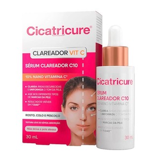 CICATRICURE SÉRUM FACIAL CLAREADOR VIT C COM 30ML em Oferta na Shopee
