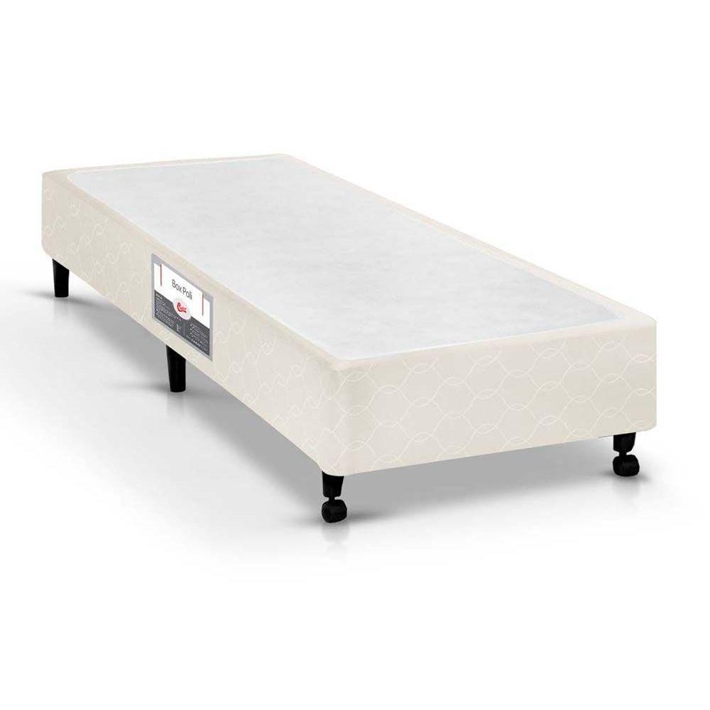 Cama Box Base Solteiro Poli Tecido Clean (88x188x23) - Castor em Oferta na Shopee