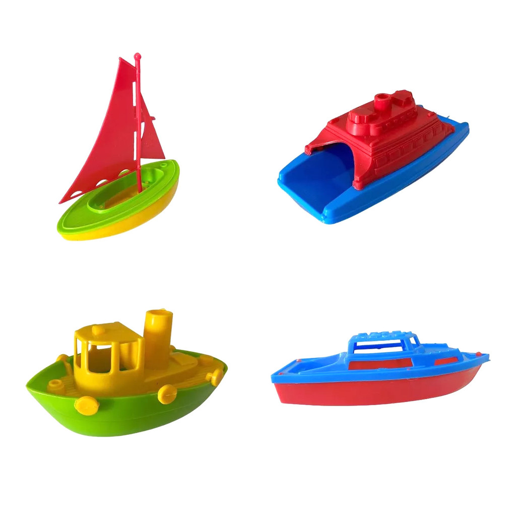 Barcos Mares Do Sul Máquinas Gulliver Kit 4 Barquinhos Brinquedo De Banho Infantil