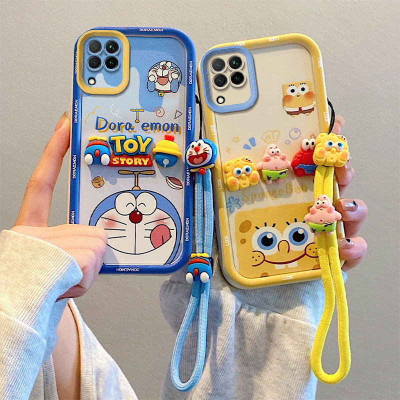 Capa de telefone estilo feminino cordão resistente a choques para Samsung Galaxy a20 a20s a30 a30s a21s a22 a22s a23 a24
