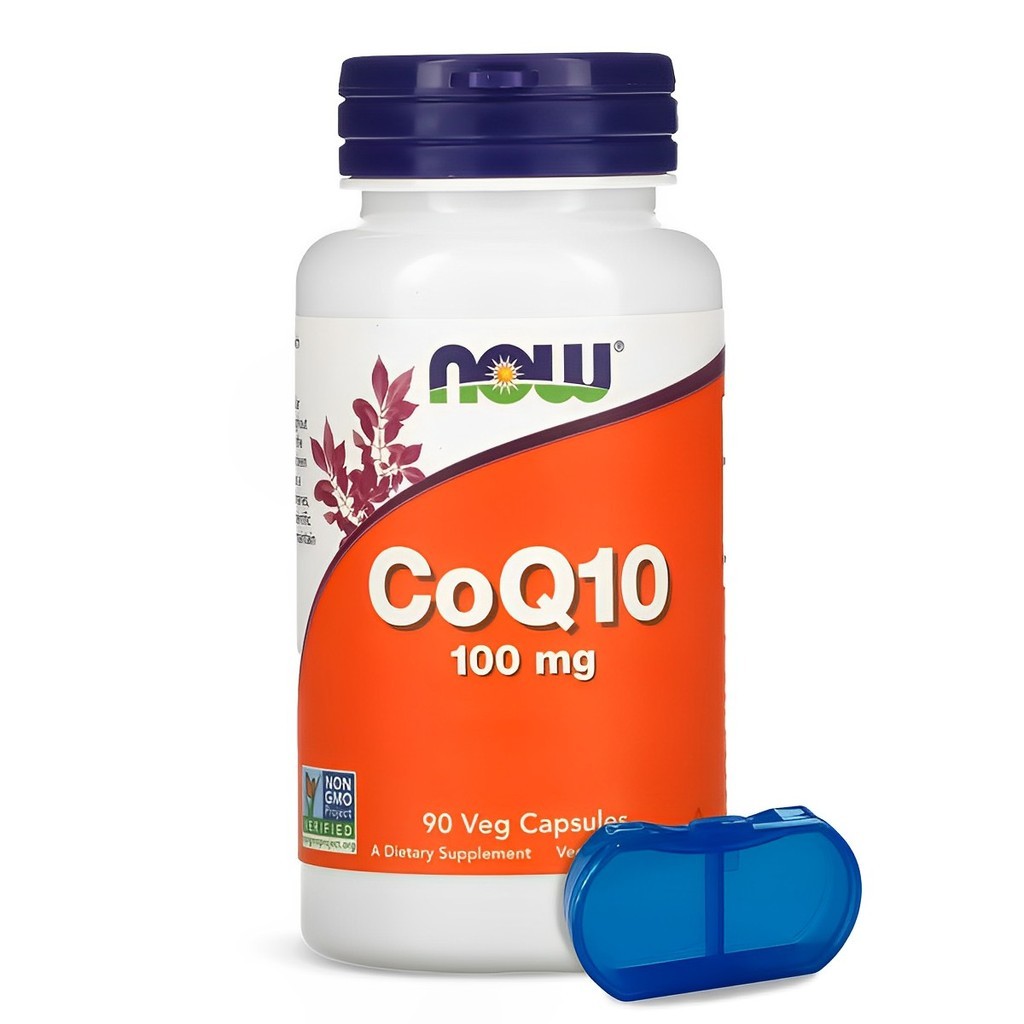 Coenzima CoQ10 Now Foods 100mg 90 Caps + Porta Cápsulas - Health