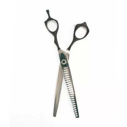 Tesoura MBS Profissional Pet Tubarão - Cabo Preto - 7.5"