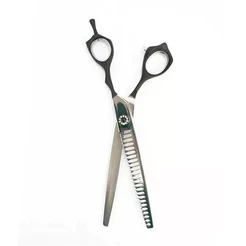 Tesoura MBS Profissional Pet Tubarão - Cabo Preto - 7.5"