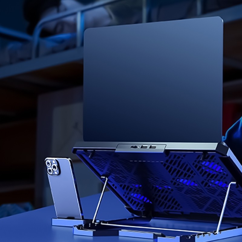 KOK Almofada De Resfriamento Para Laptop , Ventilador PC , Suporte Notebook De Computador , 8 Ventiladores Silenciosos ,