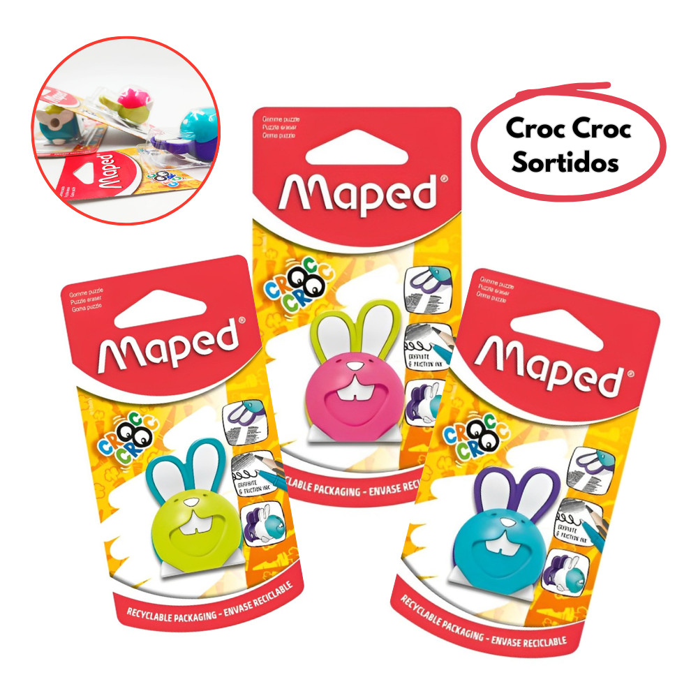 Borracha Maped Croc Croc Coelho Blister