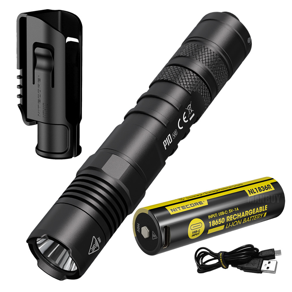 Lanterna LED Nitecore P10 V2 1100 Lumens Luz De Busca Externa EDC Ultracompacto