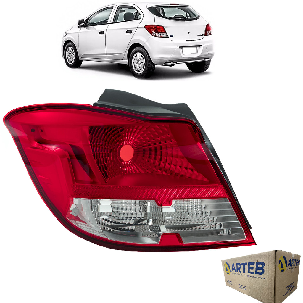 Lanterna Traseiro Original Onix Lt Joy 2012 2013 2014 2015 2016 2017 2018 Cristal  Lado Esquerdo Original Arteb