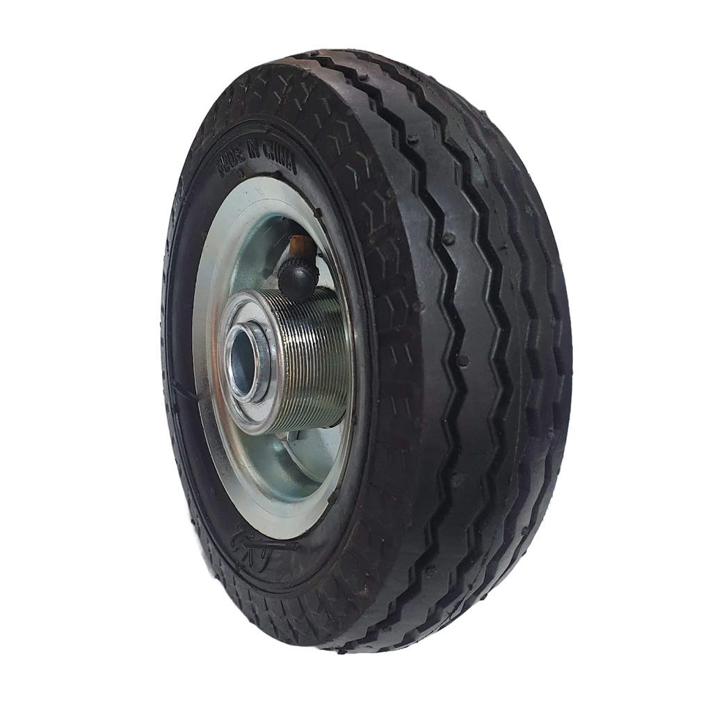 Roda Completa C/Camara Reforçada Pneu 6x2 e Rolamento 5/8" p/ Carrinho Armazem Carga