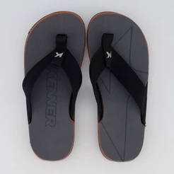 Chinelo Kenner Nk6 Pro Preto e Laranja