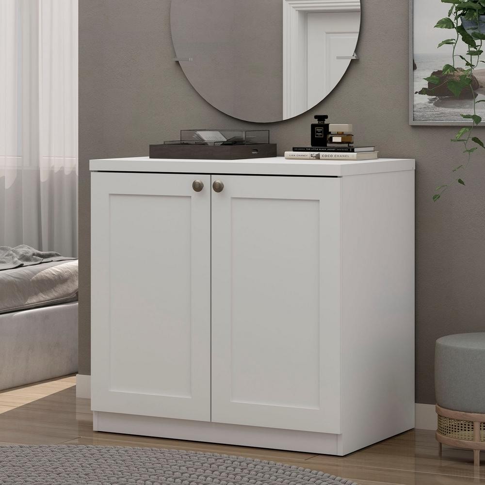Cômoda Genialflex Infinity 2 Portas Branco em MDF - Home & Living