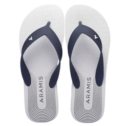Chinelo Aramis Curves Branco Masculino Casual Confortável Solado Borracha Antiderrapante Original