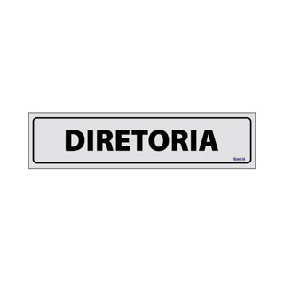 Placa De Sinalização Diretoria 30x7 Ecom IA - B-518 F9e em Oferta na Shopee