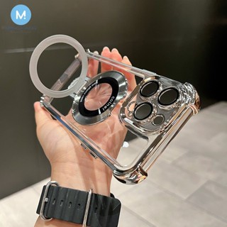 Capa Samsung Galaxy A73 A54 A53 A52 A51 A34 A33 A32 A25 A24 A23 A22 A16 A06 A15 A05 A05S A14 A12 Atração Magnética Suporte Silicone Transparente TPU em Oferta na Shopee