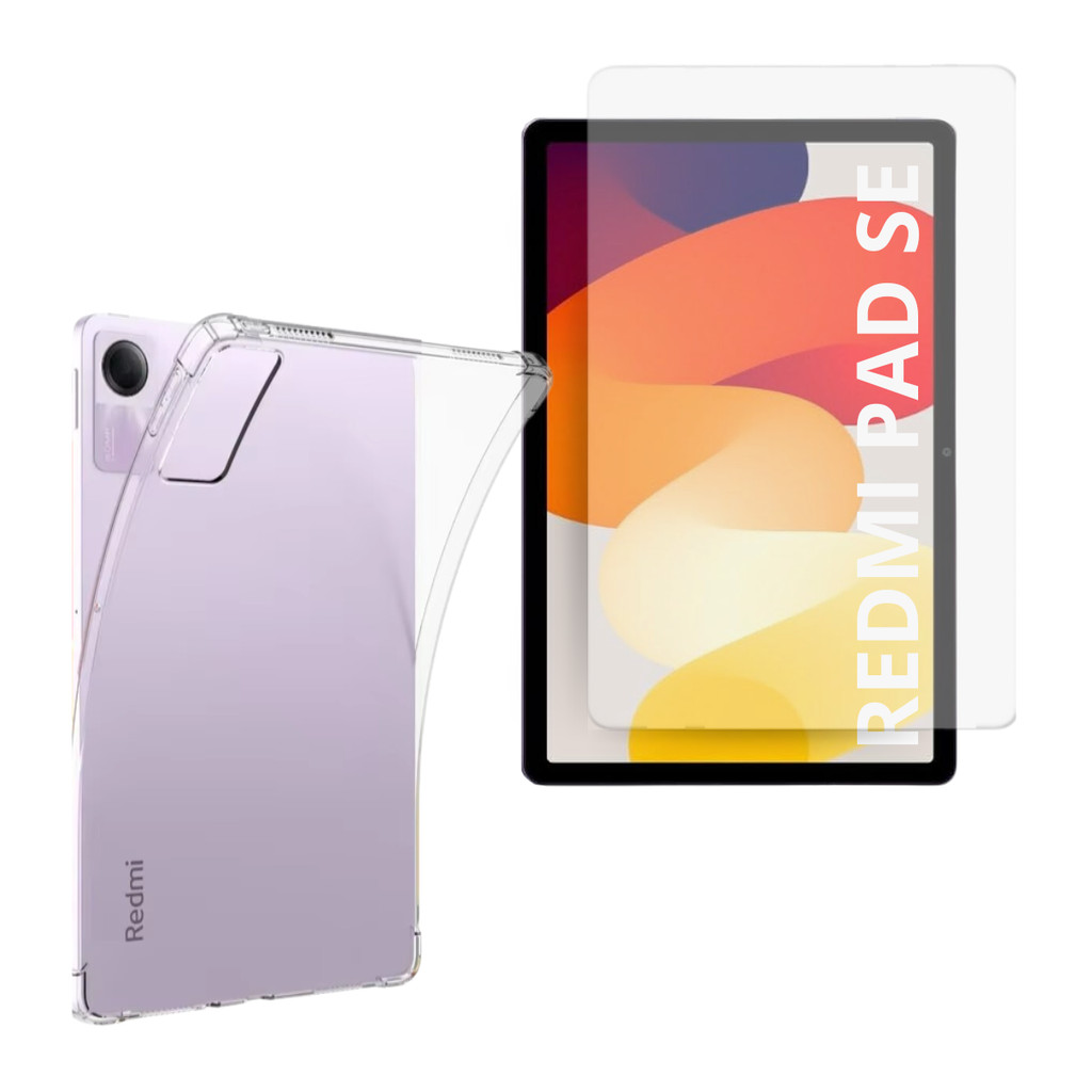 Capa Transparente + Película De Hidrogel Tablet Redmi Pad SE 11 Polegadas