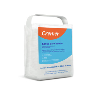 Lenço Para Higiene Cremer 30x28cm c/ 50 Unidades