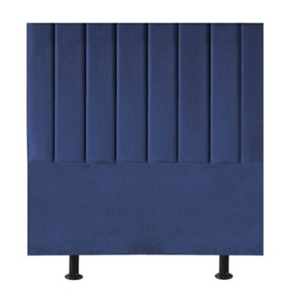 Cabeceira De Cama Solteiro Box 100 Cm Maisa Suede azul Marinho em Oferta na Shopee