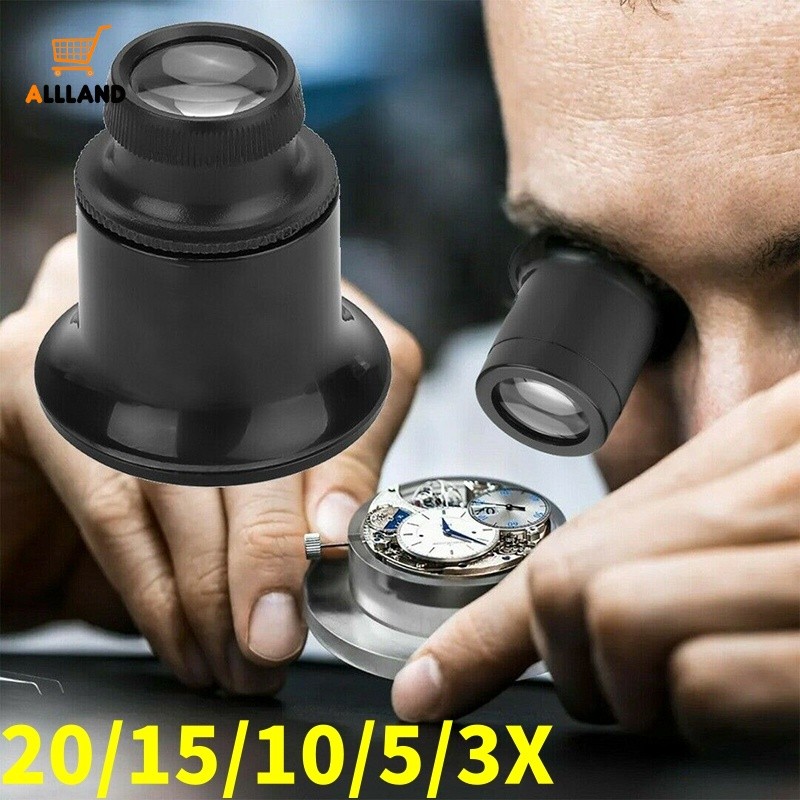 20X 15X 10X 3X Joalheiro Relógio Lupa Ferramenta-Portátil Monocular Lente Para Olho Len Relojoeiros
