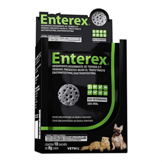 Enterex Sachês 8g Carvão Ativado Cx 10 Unidades - Vetnil em Oferta na Shopee
