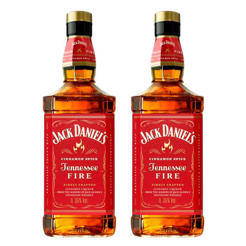 Whisky Jack Daniels Tennessee Fire 1L 2 Unidades - Food & Beverages
