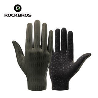 ROCKBROS Luvas De Equitação De Bicicleta De Estrada Dedo Longo Meio Ciclismo Esportes Curtas Homens E Mulheres Primavera Verão Outono em Oferta na Shopee