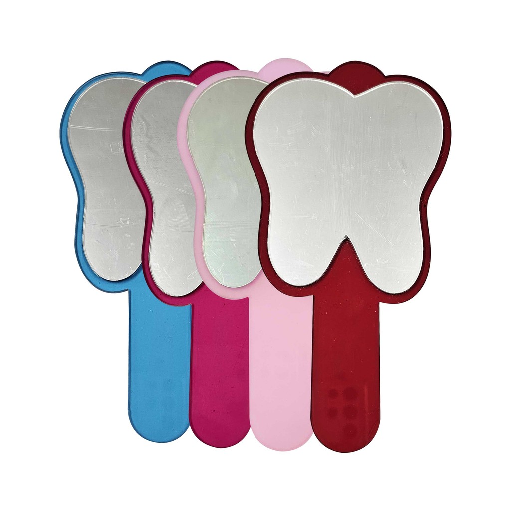 Espelho de Mão em Acrílico Formato de * DENTE * - Lysanda em Oferta na Shopee