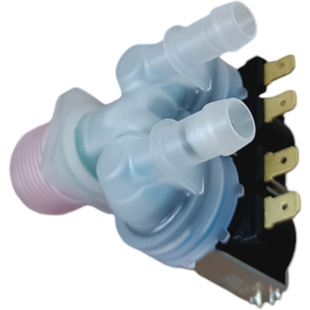 Válvula Entrada Agua Dupla Lavadora Electrolux Lf11 Lq10 Lq90 Lf90 Original 220v 64287449