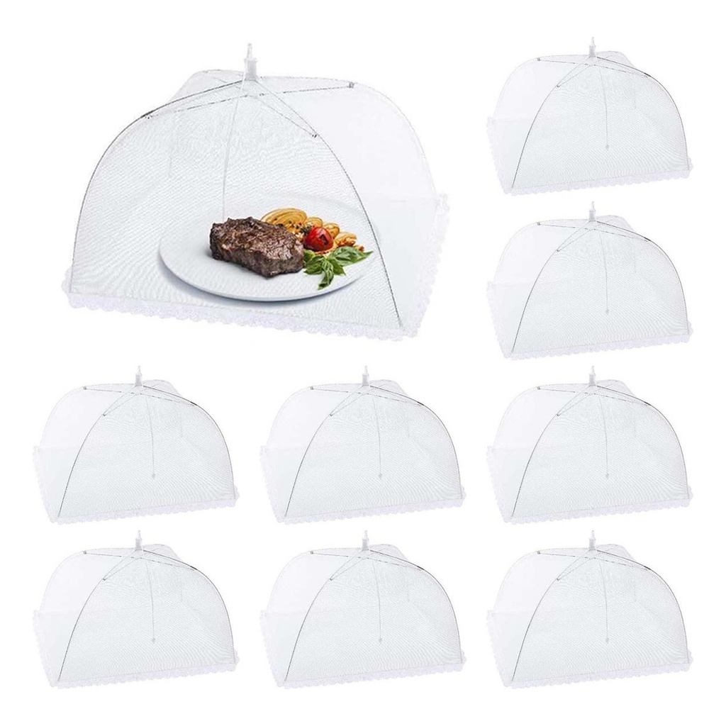 Kit 8 Tela Mosquiteiro Tule Protetor Alimento Grande 43cm