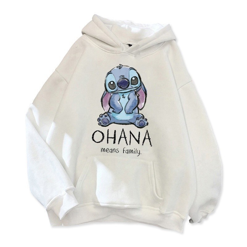 Blusa Moletom Lilo & Stitch Desenho Stitch Ohana Means Family Top (LILO OHANA)