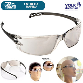 Oculos De Segurança Antirrisco Top Proteção Uva Uvb Epi Ca Vvision 500 Volk Para Trabalhar em Oferta na Shopee