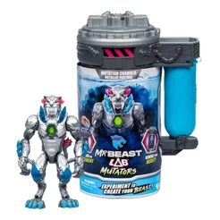 Câmara de Mutação com Boneco Colecionável MrBeast Lab Mutators - Pantera Metálica