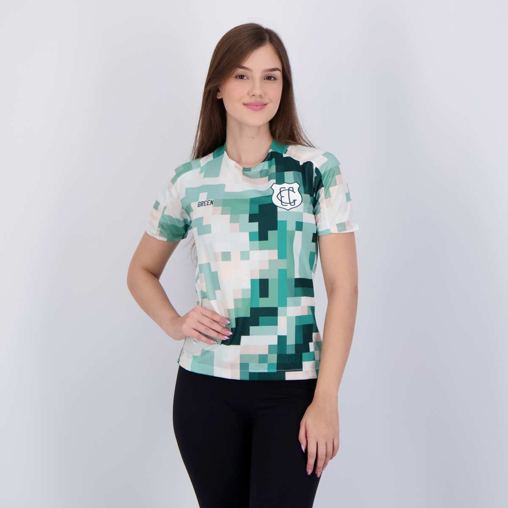 Camisa Gr33n Goiás III 2023 Feminina em Oferta na Shopee