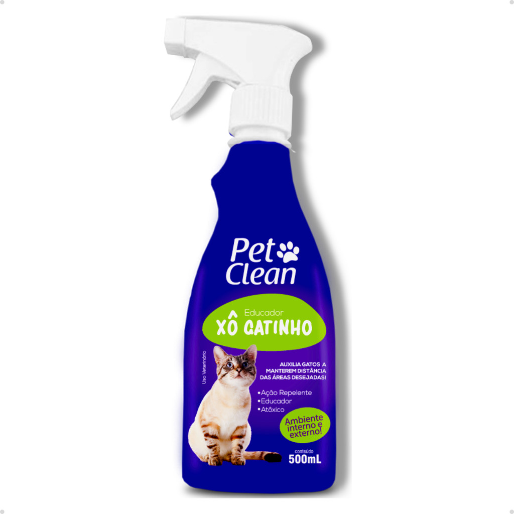 Educador Adestrador Sanitário Repelente Afasta Gatos Xô Gatinho Pet Clean - 500 ml em Oferta na Shopee