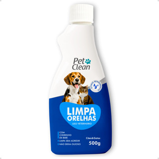 Limpador de Orelhas Limpa Ouvidos para Cachorro e Gato Pet Clean - 500 g em Oferta na Shopee
