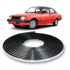 Rolo Friso Cromado Parachoque Monza Chevette Encaixe 25 Metros