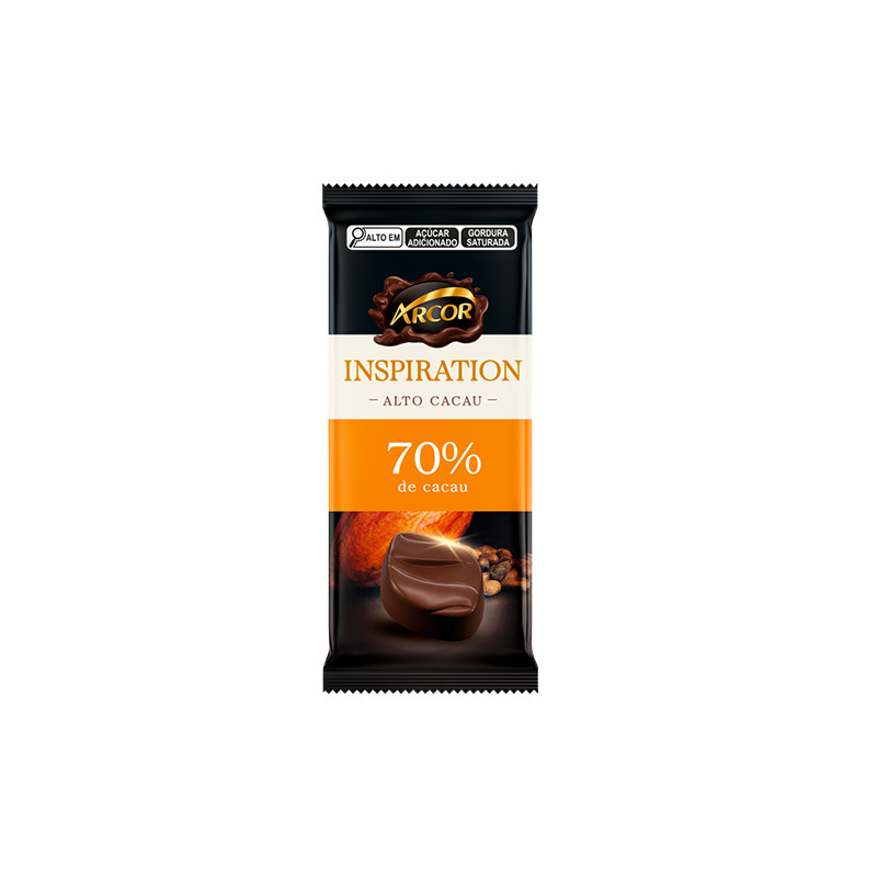 Chocolate Inspiration Amargo 70% Arcor 80g em Oferta na Shopee