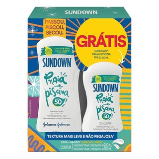 Kit Sundown Fps50 200ml + Sundown Fps50 120ml em Oferta na Shopee