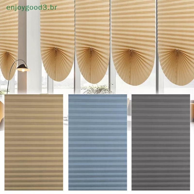 Cortinas Autoadesivas Meio Não Tecidas , Cortina Dobrável Para Banheiro , Varanda , Sala De Estar Persianas Plissadas (b em Oferta na Shopee