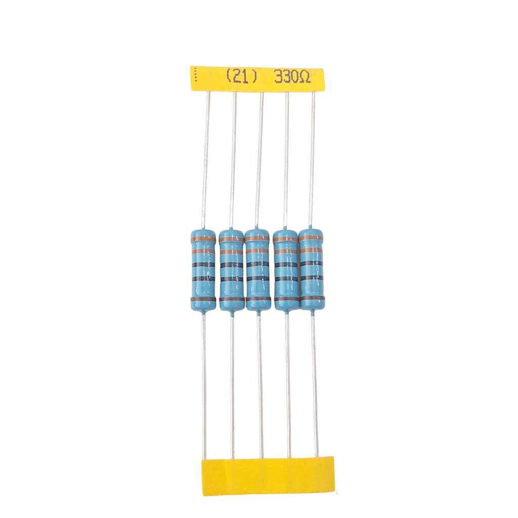 05 Resistor de Potência 330R 1% 3W Metal Filme
