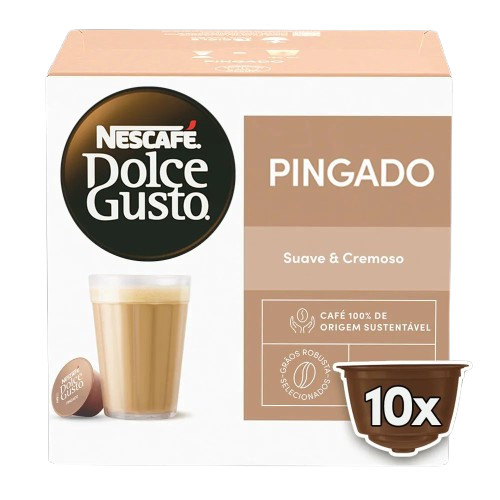 Cápsula Pingado Com 10 Unidades Dolce Gusto 140g