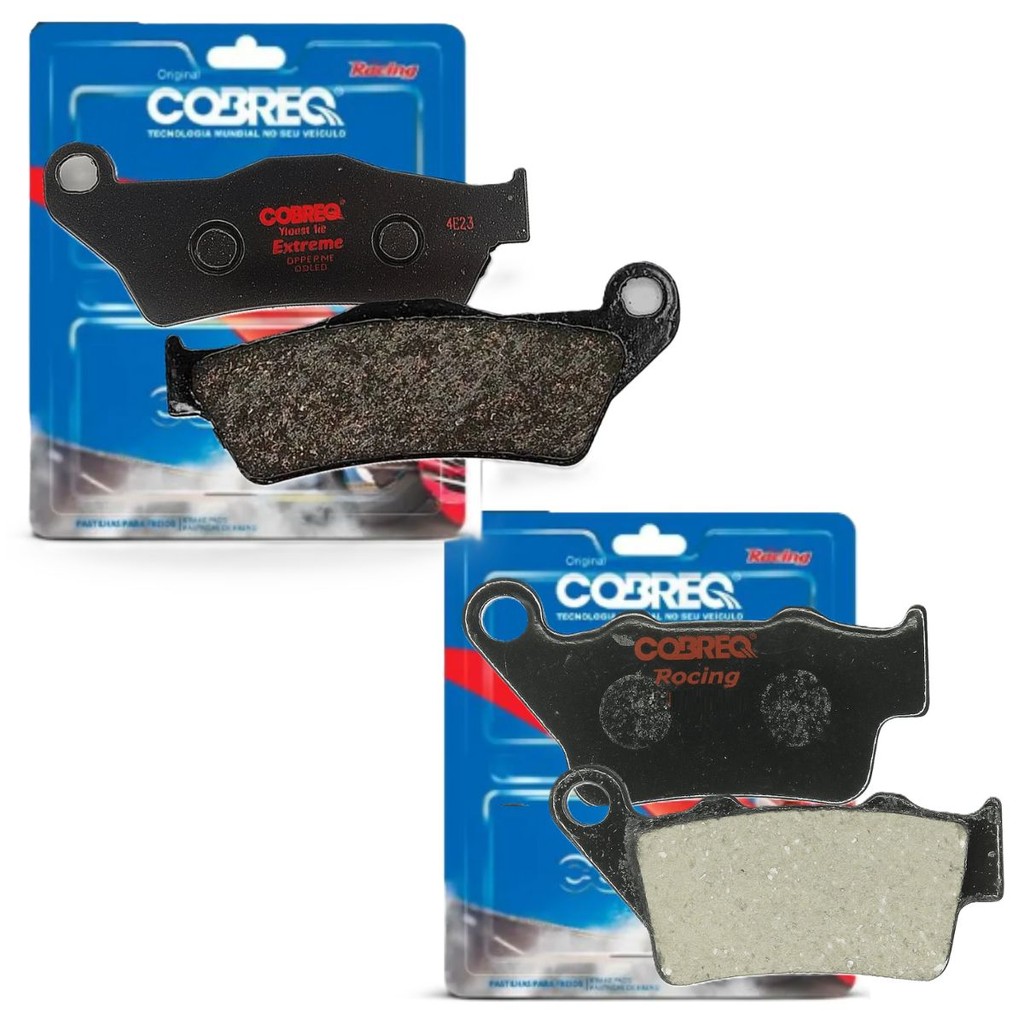 Kit Pastilhas de Freio P/ Royal Enfield Himalayan / Meteor 350 Cobreq (Semimetálica) em Oferta na Shopee