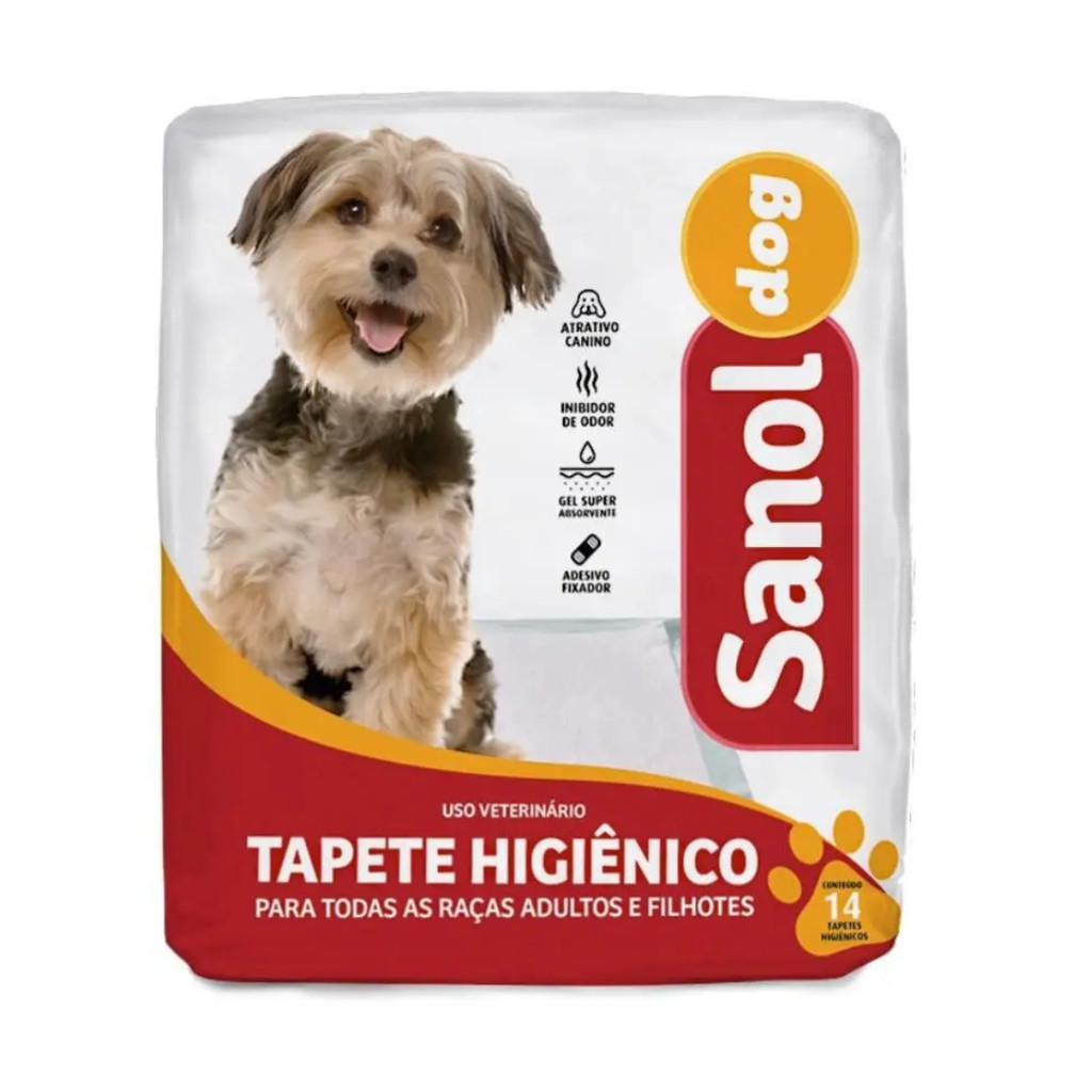 Tapete Higiênico Com 14 Unidades - Sanol Dog em Oferta na Shopee
