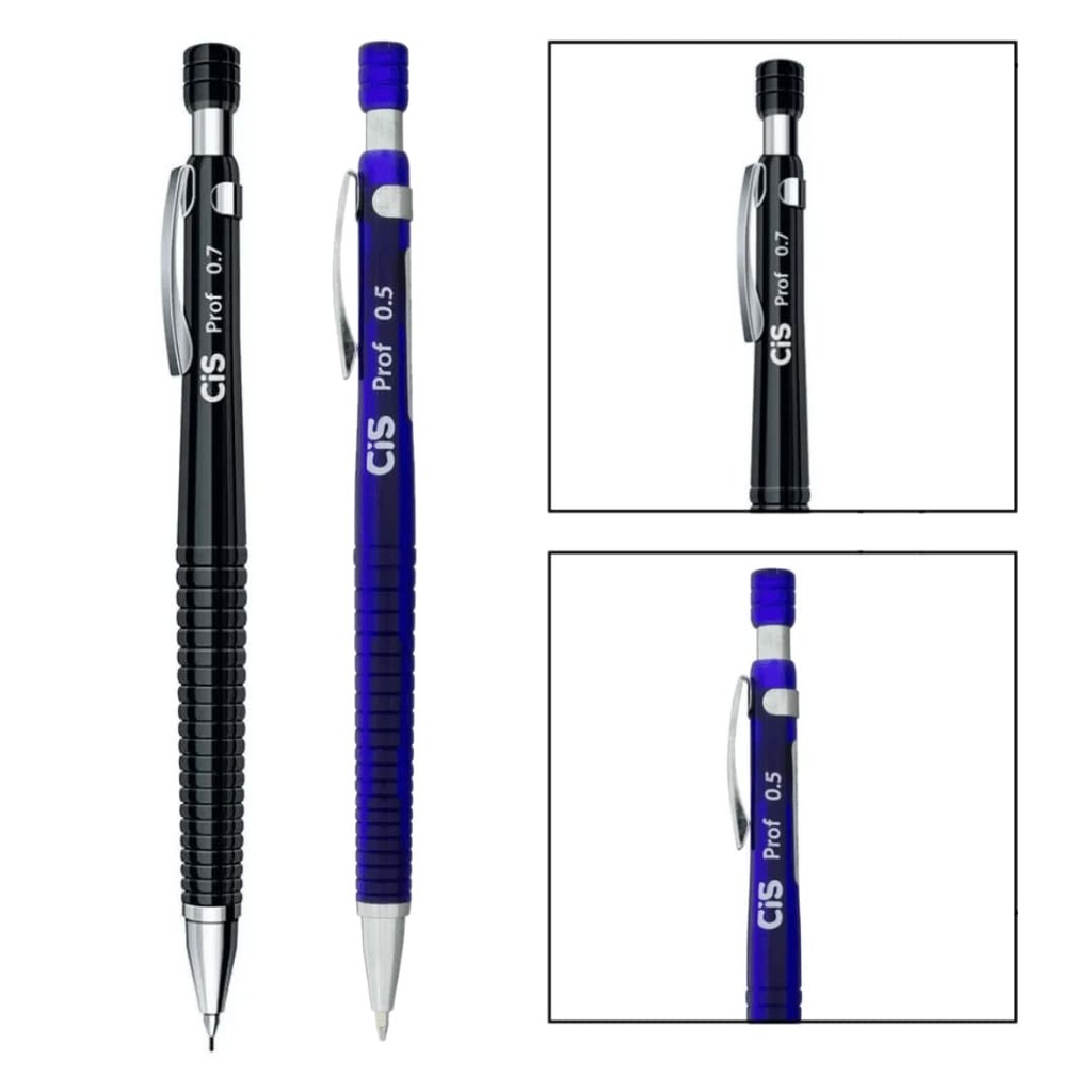 Lapiseira Técnica Cis Prof 0.5mm e 0,7mm Com Grip A Escolha