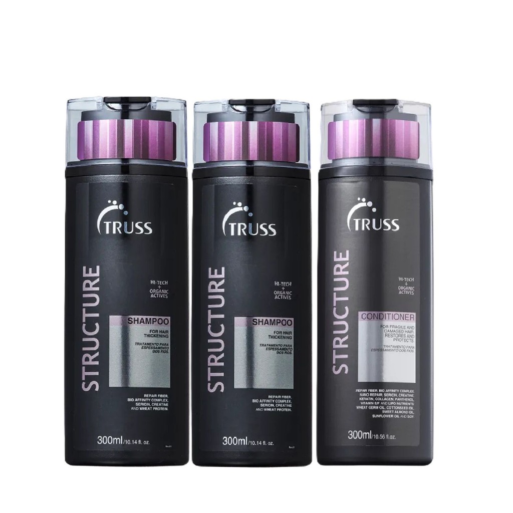 Kit Truss Structure - 2x Shampoo 300ml + Condicionador 300ml